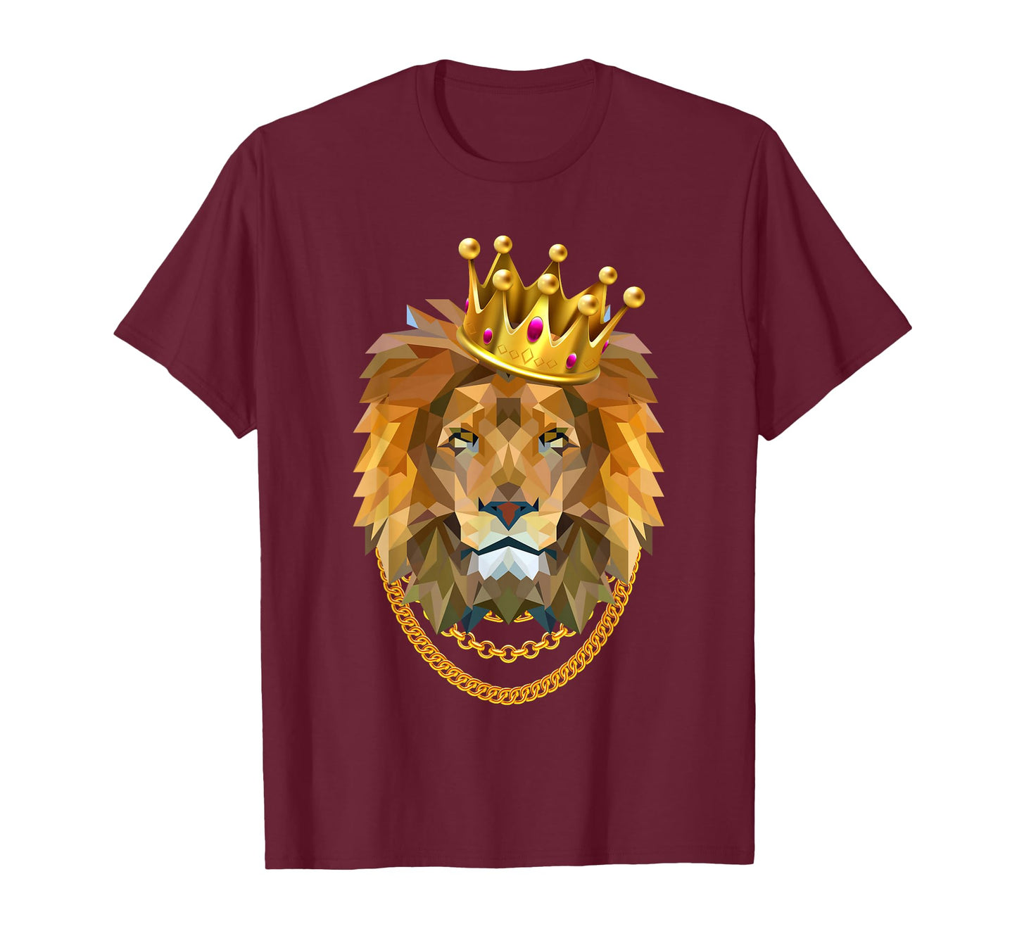 Lion Gangster Golden Crown King T-Shirt
