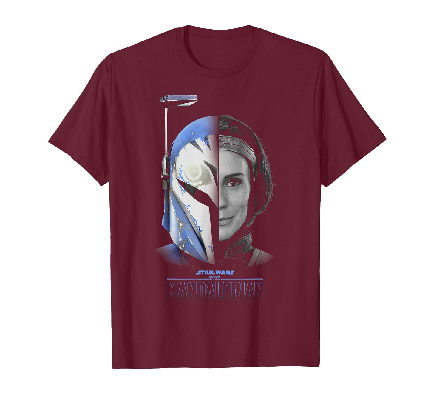 Star Wars: The Mandalorian Bo-Katan Split Face R17 T-Shirt