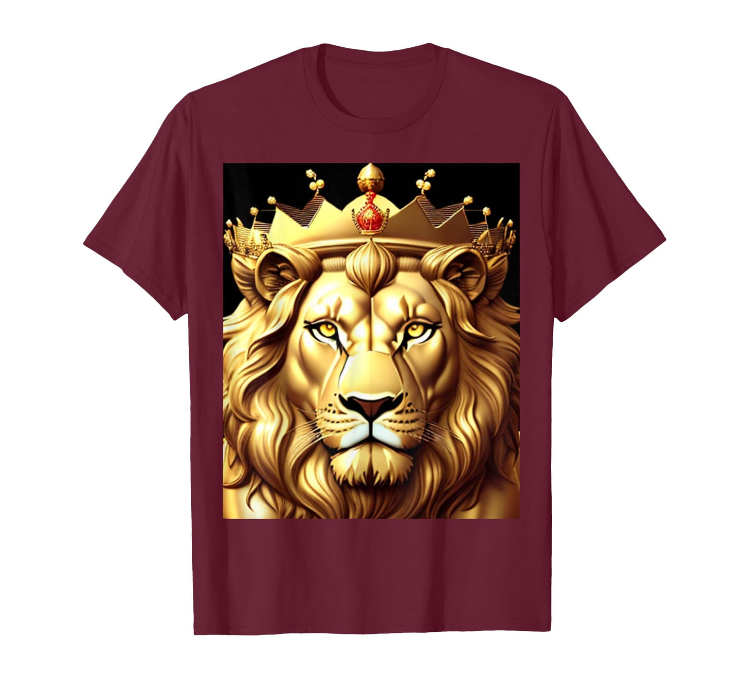 Crown King Lion Men Women Boys Girls Kids Teens Lion T-Shirt