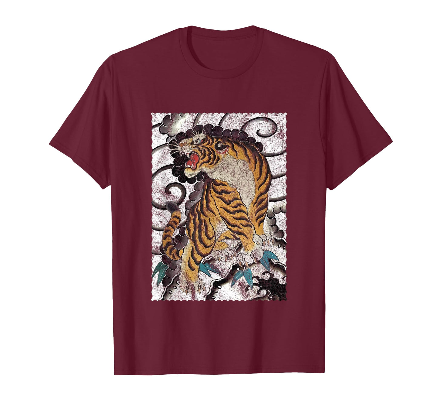 Tattoo Style Traditional Japanese Tiger T-Shirt