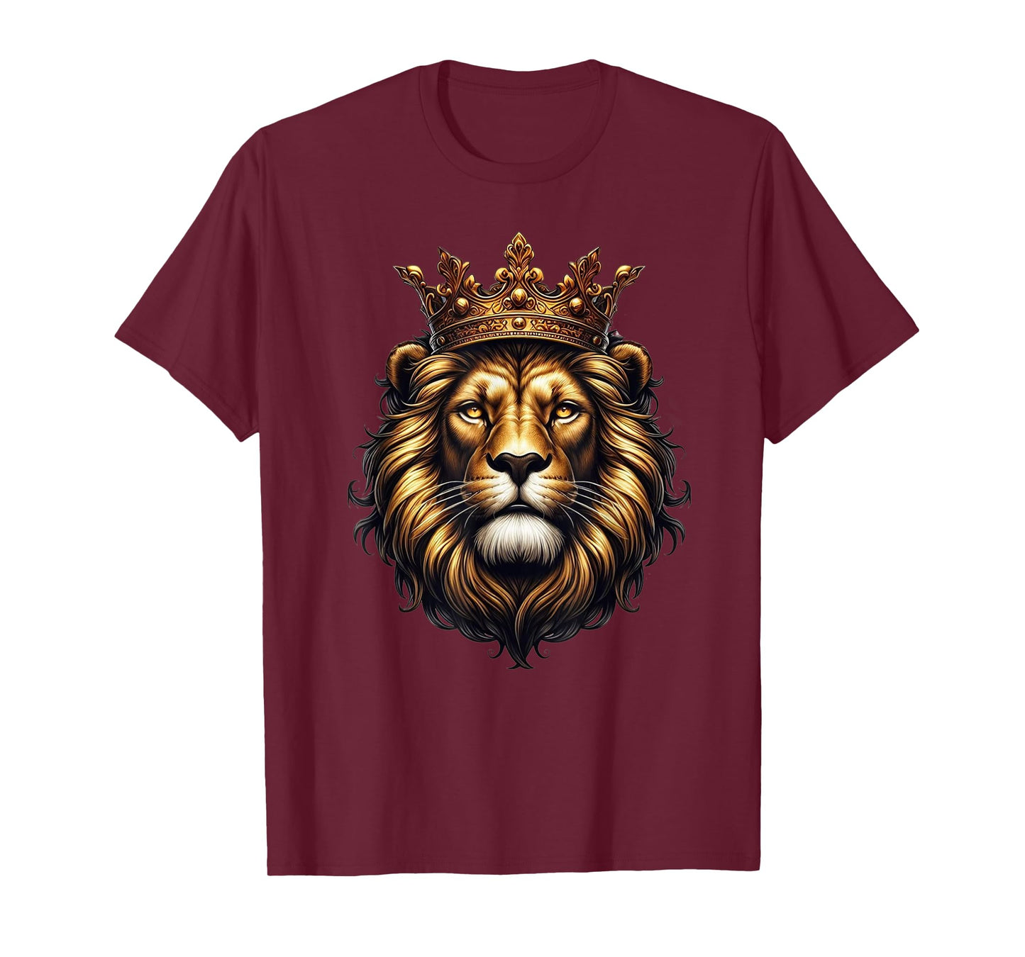 great lion crown , the savannah king for men and kids T-Shirt