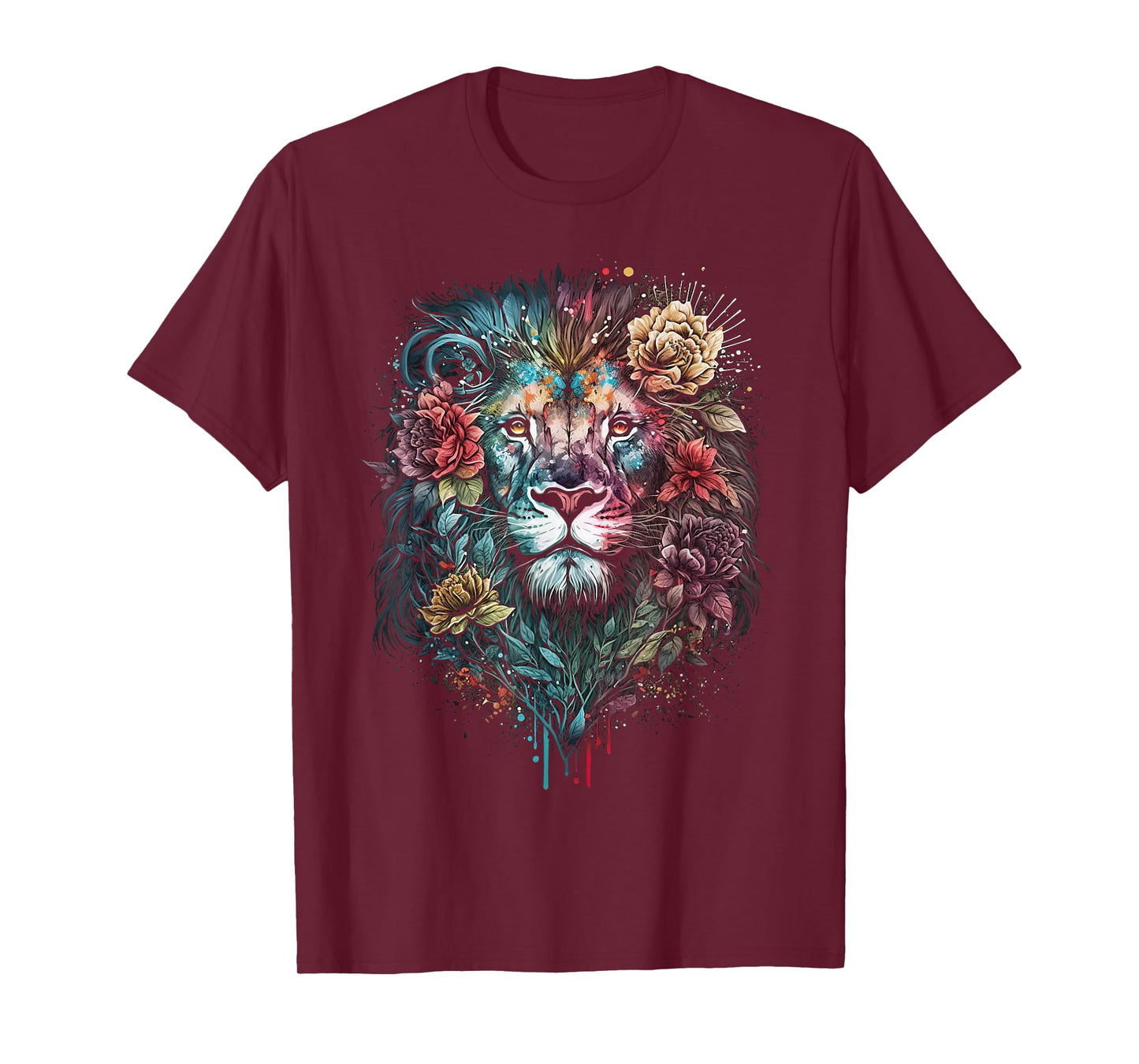 Lion colorful lions From Africa Day of the Dead T-Shirt