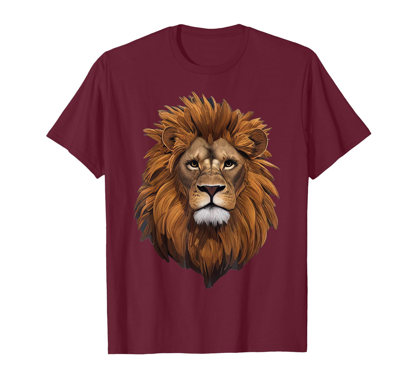 Lion Head Majestic Mane Detailed Art Powerful Strong Lion T-Shirt