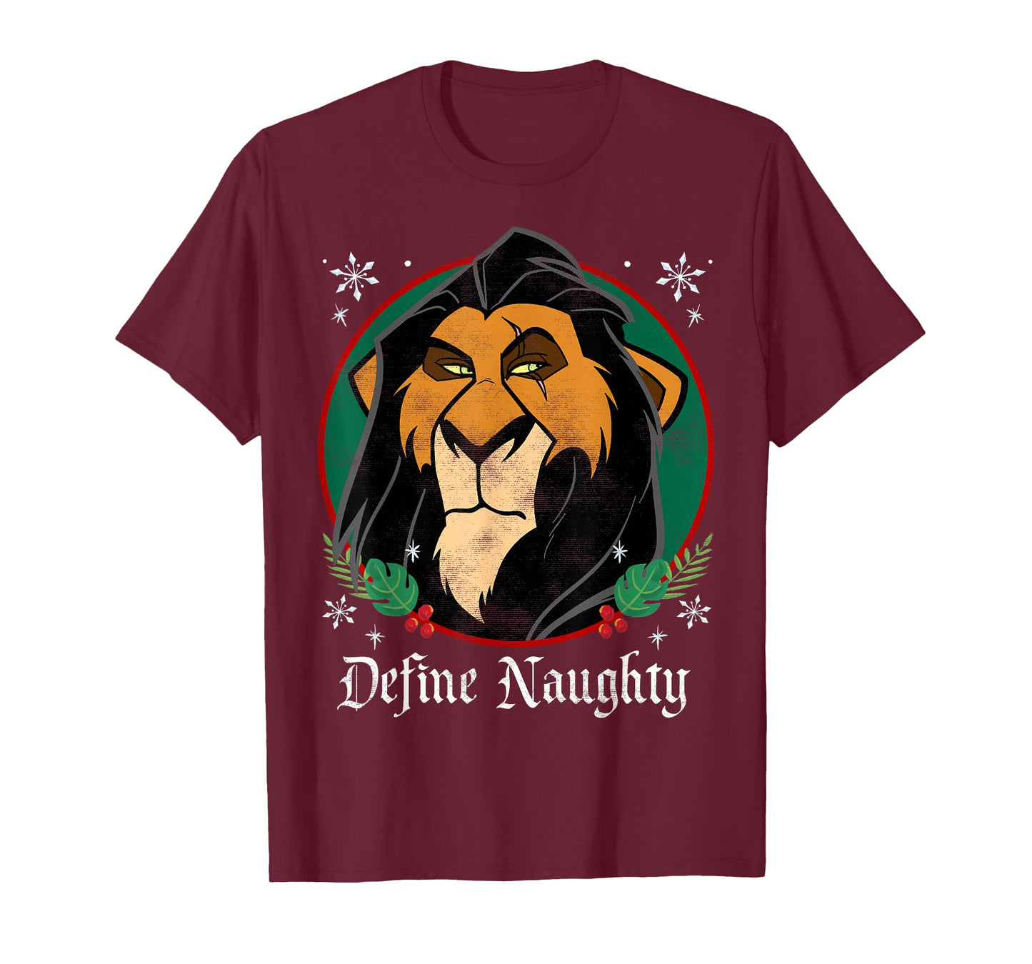 Disney The Lion King Scar Define Naughty Christmas T-Shirt