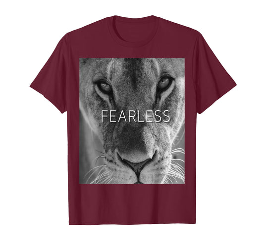 Fearless Female Lion Lioness t Shirt for Men, Women and Kids T-Shirt