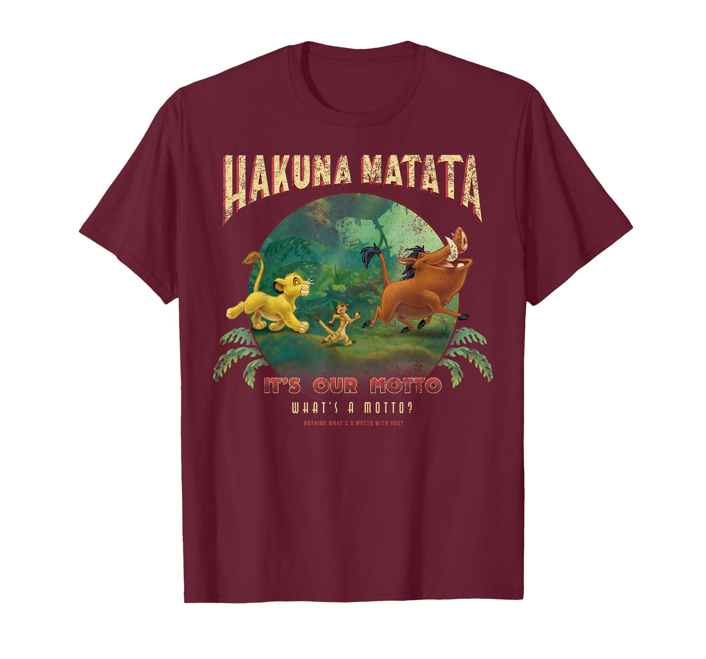Disney Lion King Hakuna Matata Motto Simba Timon Pumbaa T-Shirt