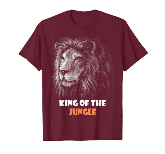 King of the Jungle Safari Lion Head T-Shirt
