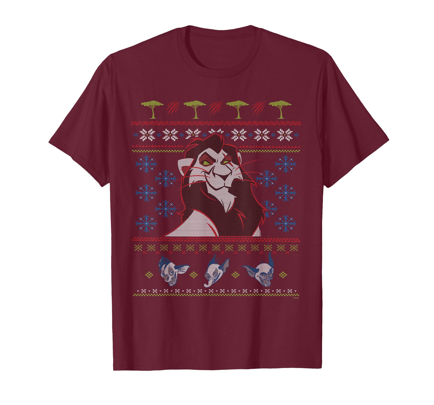 Disney Villains The Lion King Scar Ugly Christmas Sweater T-Shirt