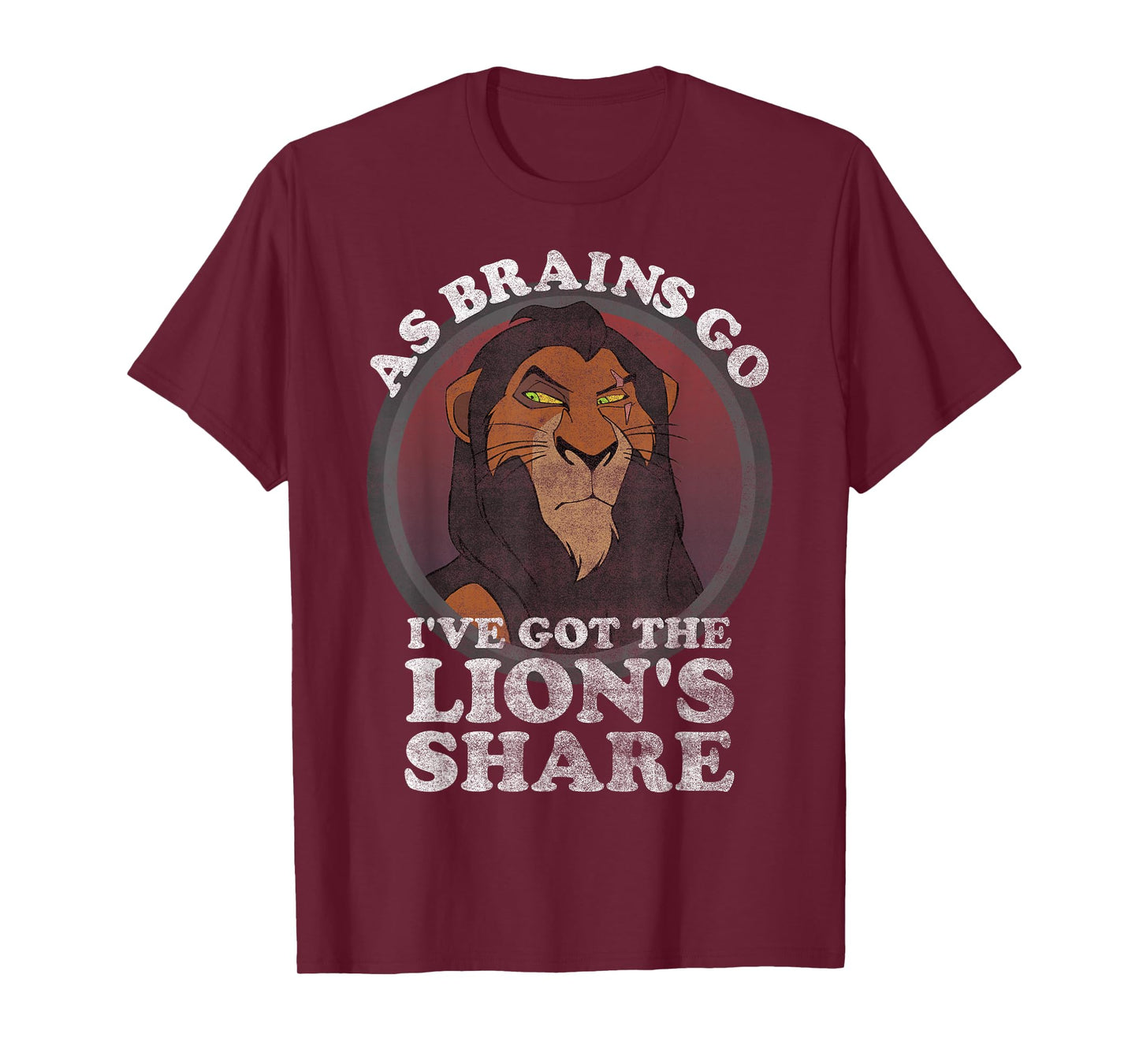 Disney The Lion King Scar The Lion's Share of Brains T-Shirt