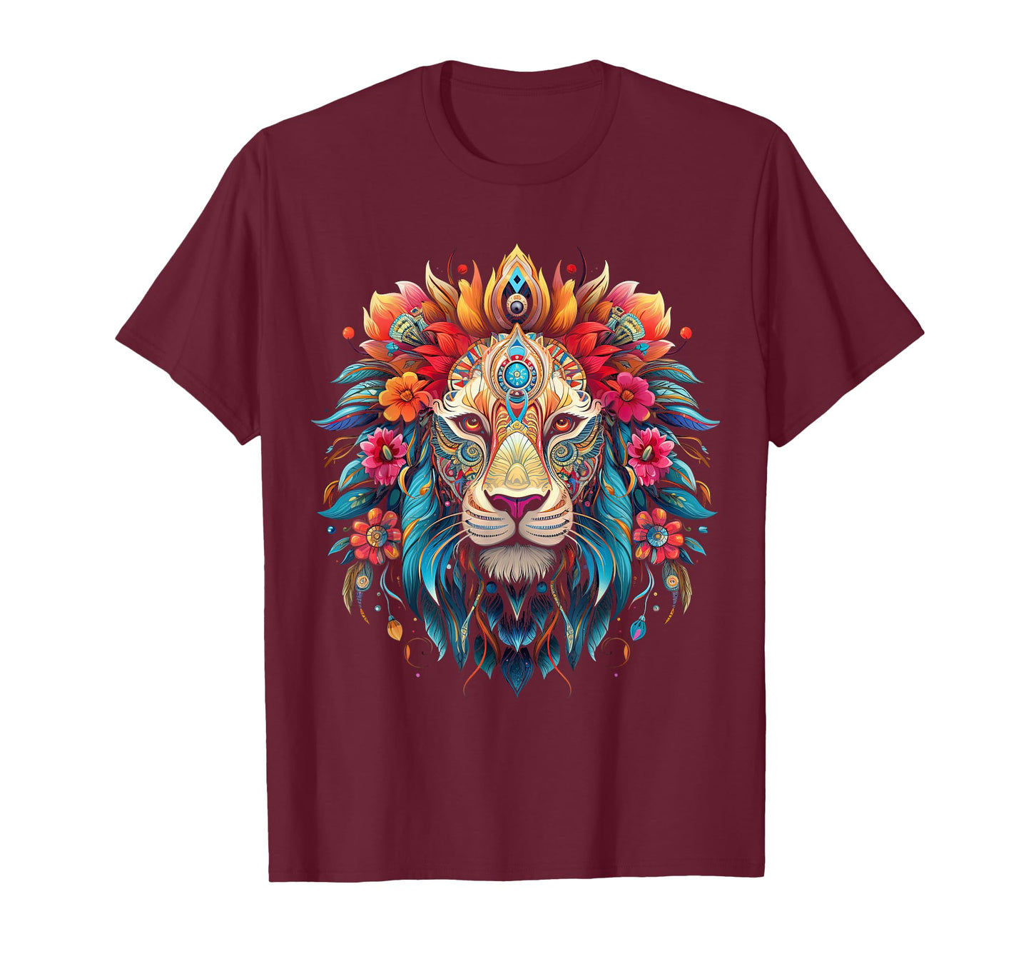 Lion colorful lions From Africa Day of the Dead T-Shirt