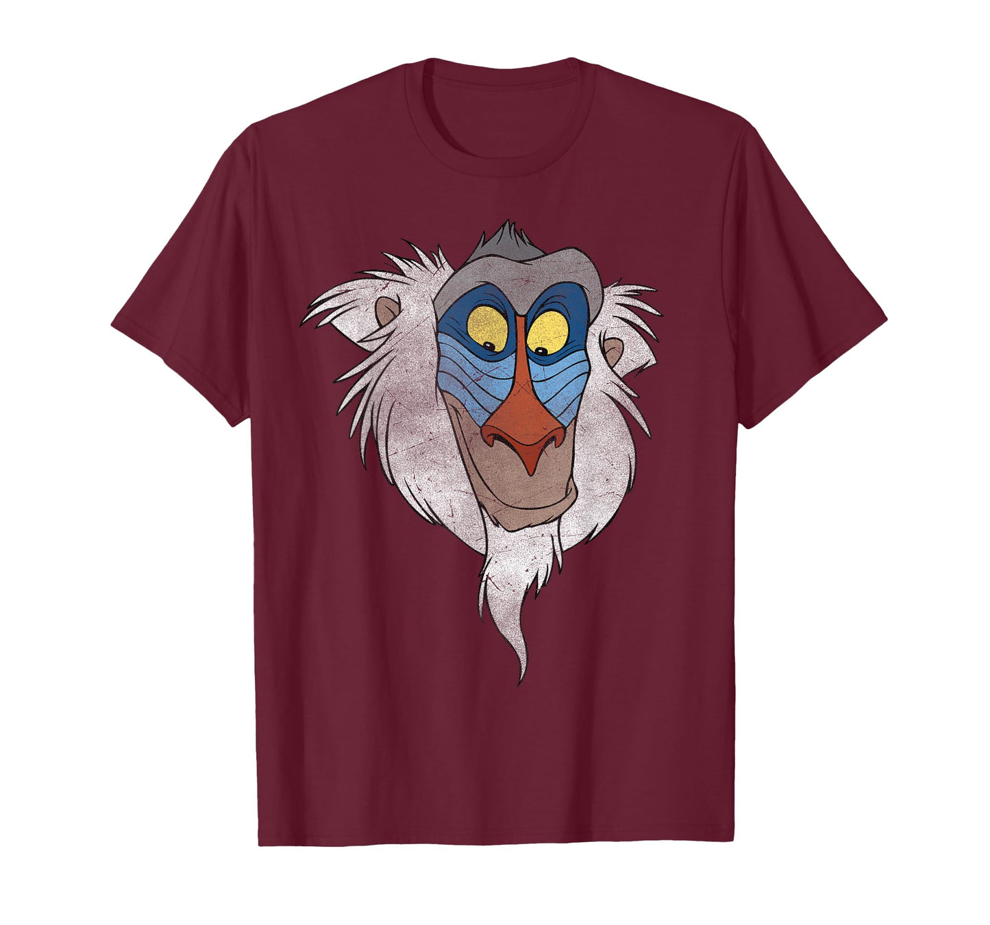 Disney The Lion King Rafiki Big Face Distressed Portrait T-Shirt