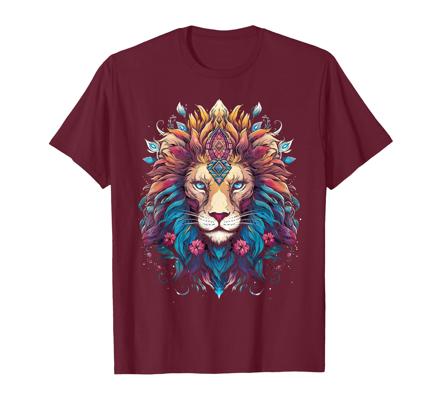 Lion colorful lions From Africa Day of the Dead T-Shirt