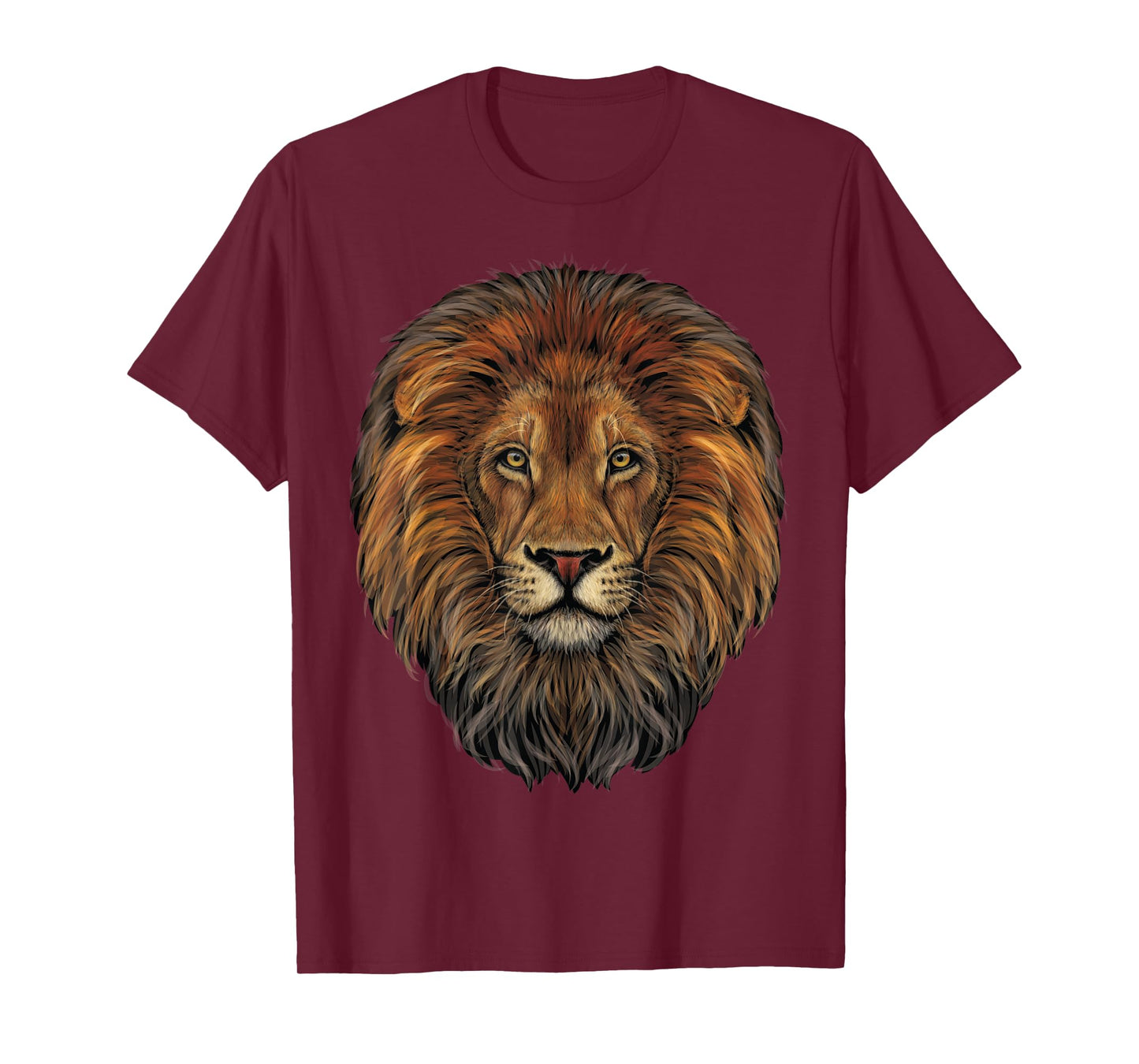 lion head realistic for lovers of lions King African Animal T-Shirt