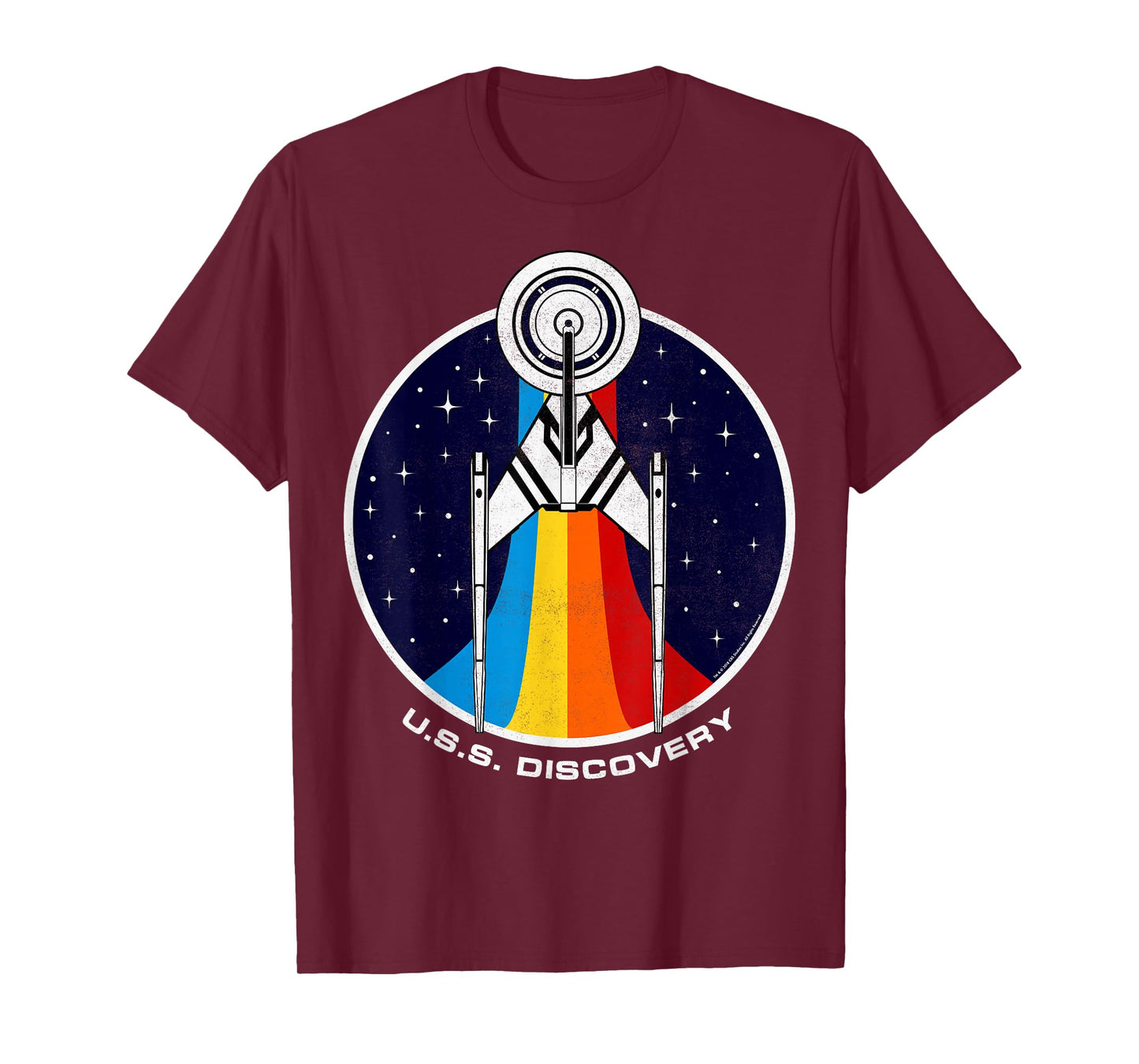 Star Trek Discovery Rainbow Stars Badge T-Shirt