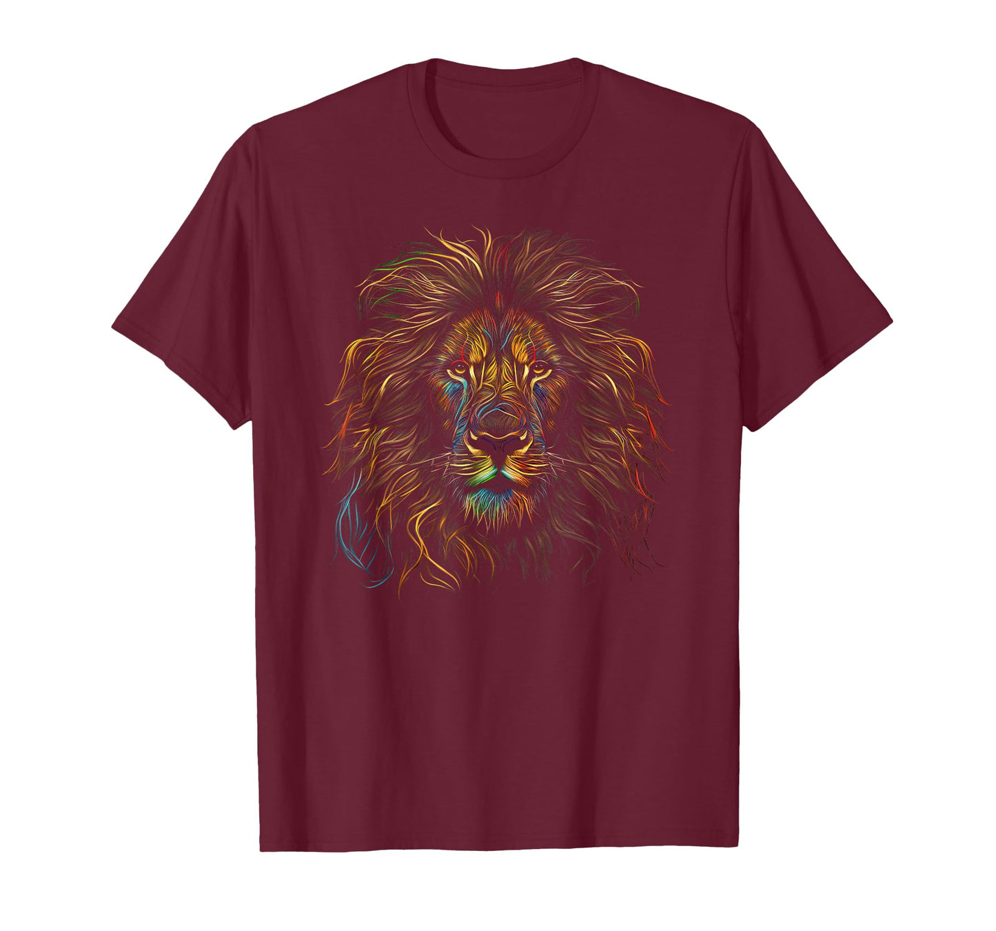 Lion Colorful Lions King of Animals from Africa T-Shirt