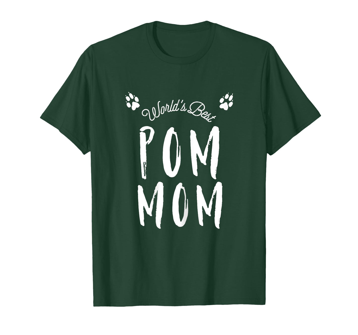 World's Best Pom Mom Cute T-Shirt for Pomeranian Dog Moms T-Shirt for Women