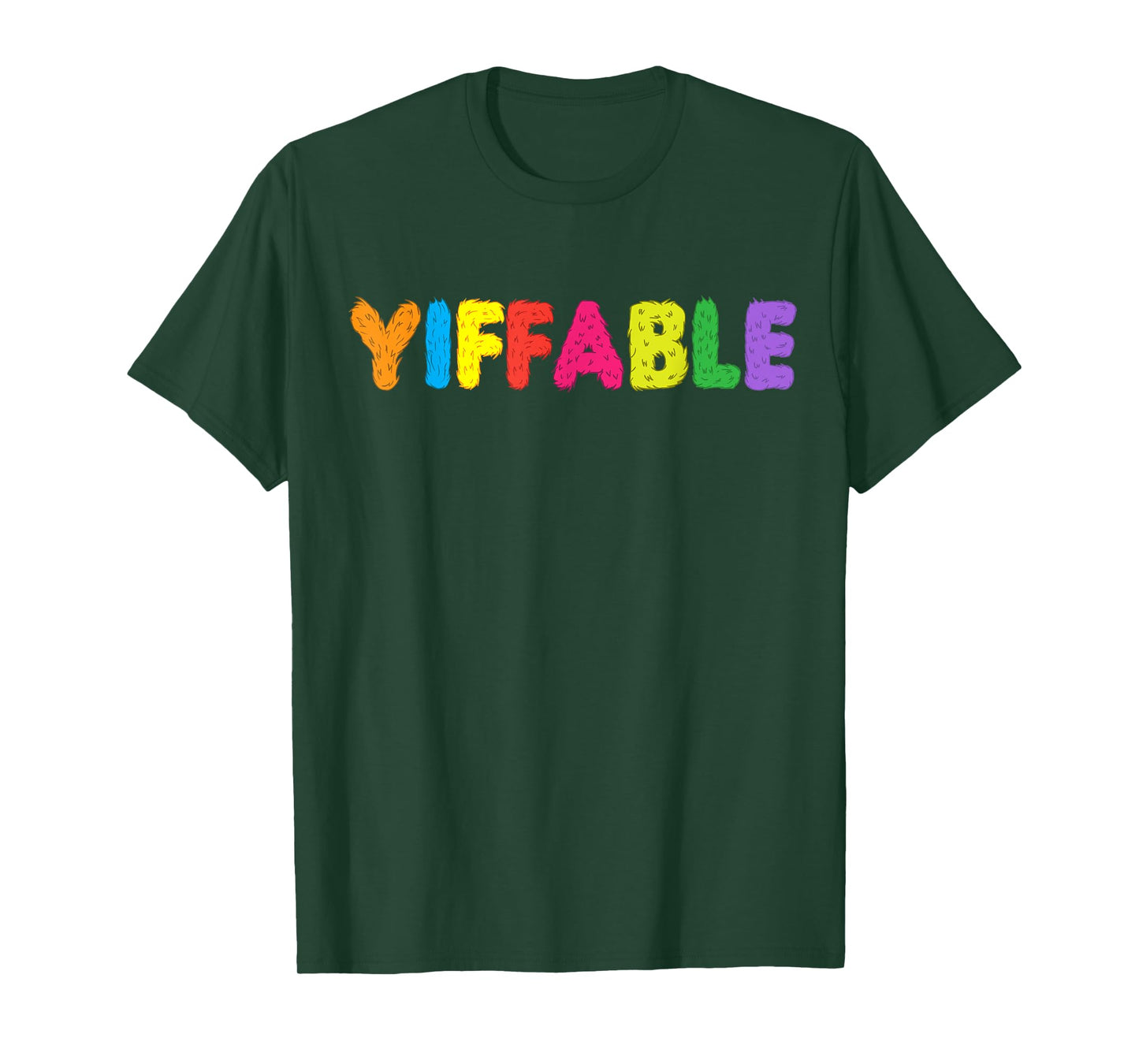 Furry shirt - Yiffable Rainbow Yiff t-shirt T-Shirt
