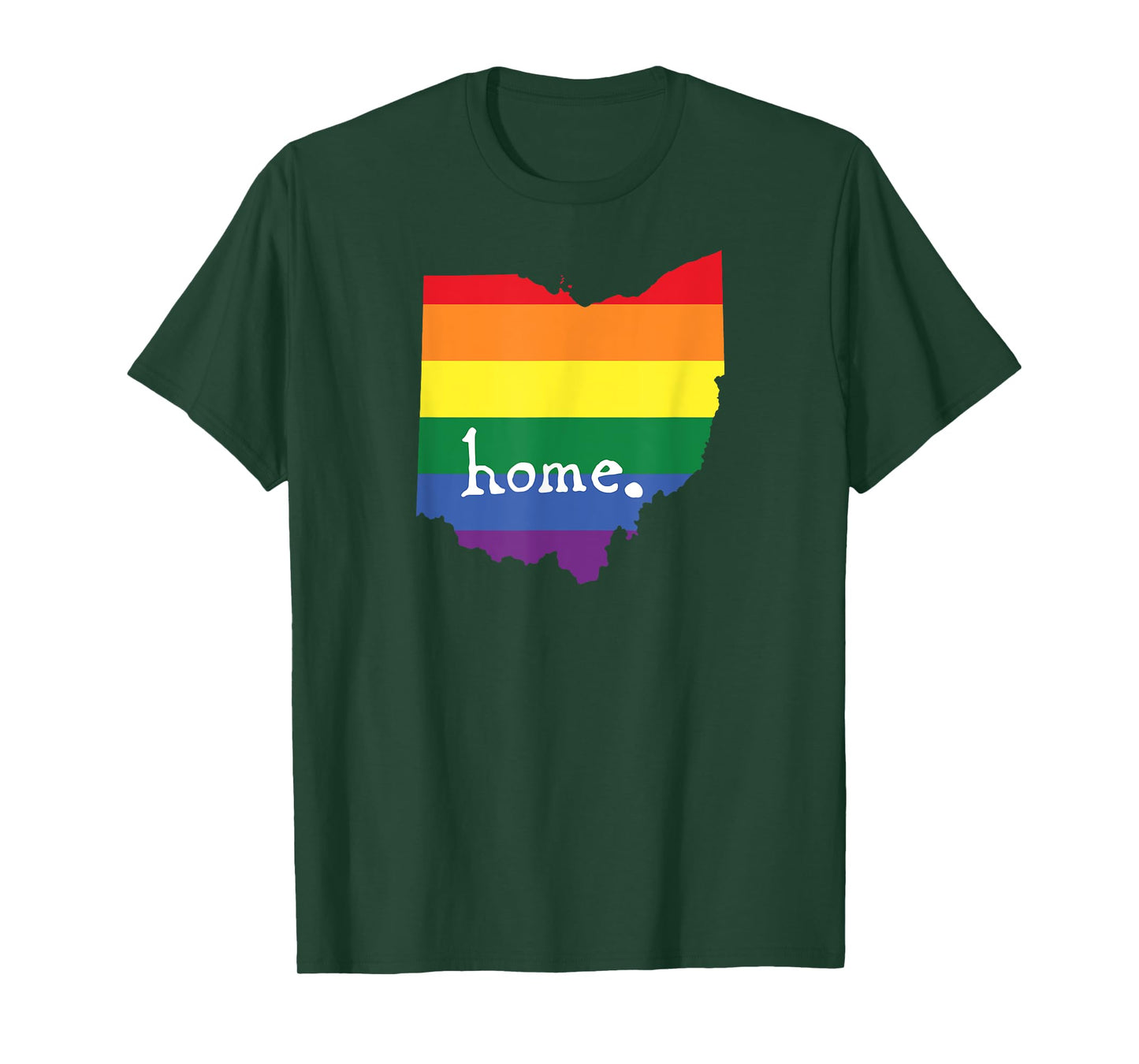 Ohio Gay Pride - LGBT Rainbow Home State T-Shirt
