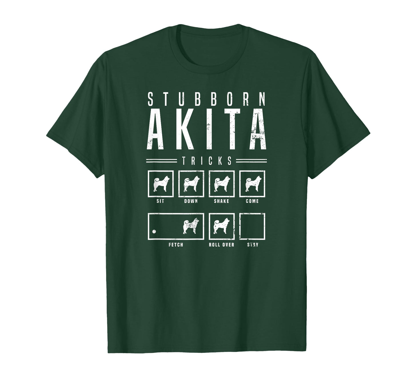Akita T Shirt | Stubborn Akita Tricks Gift T-Shirt