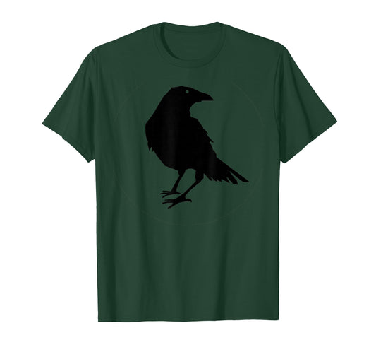 Beautiful Black Crow Raven Bird Silhouette T-Shirt T-Shirt