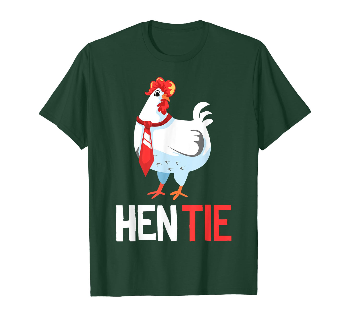 Funny Hen Tie Gift For Men Women Chicken Japanese Anime T-Shirt