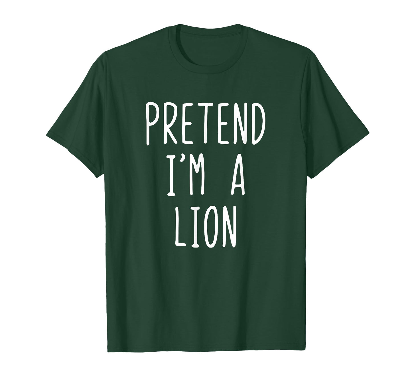 Pretend I'm A Lion Costume Halloween Funny Lazy Adult Kids T-Shirt