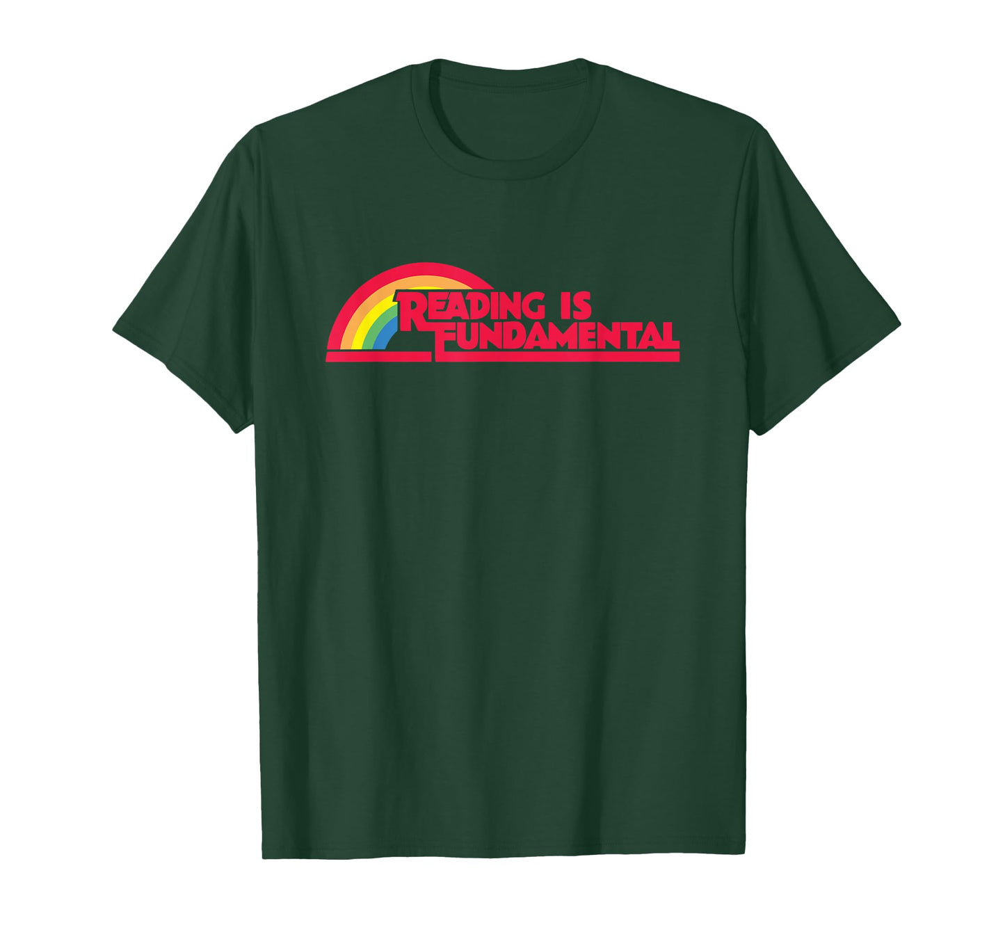 Reading is Fundamental Gay Rainbow T-Shirt Small