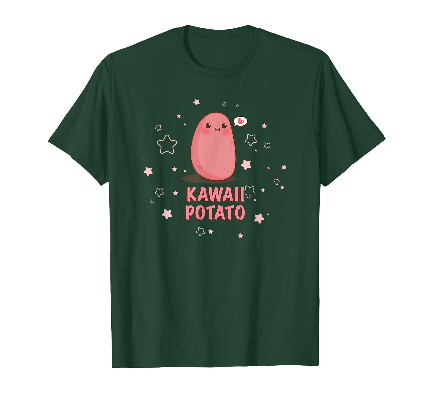 Kawaii Potato Cute Star T-shirt T-Shirt