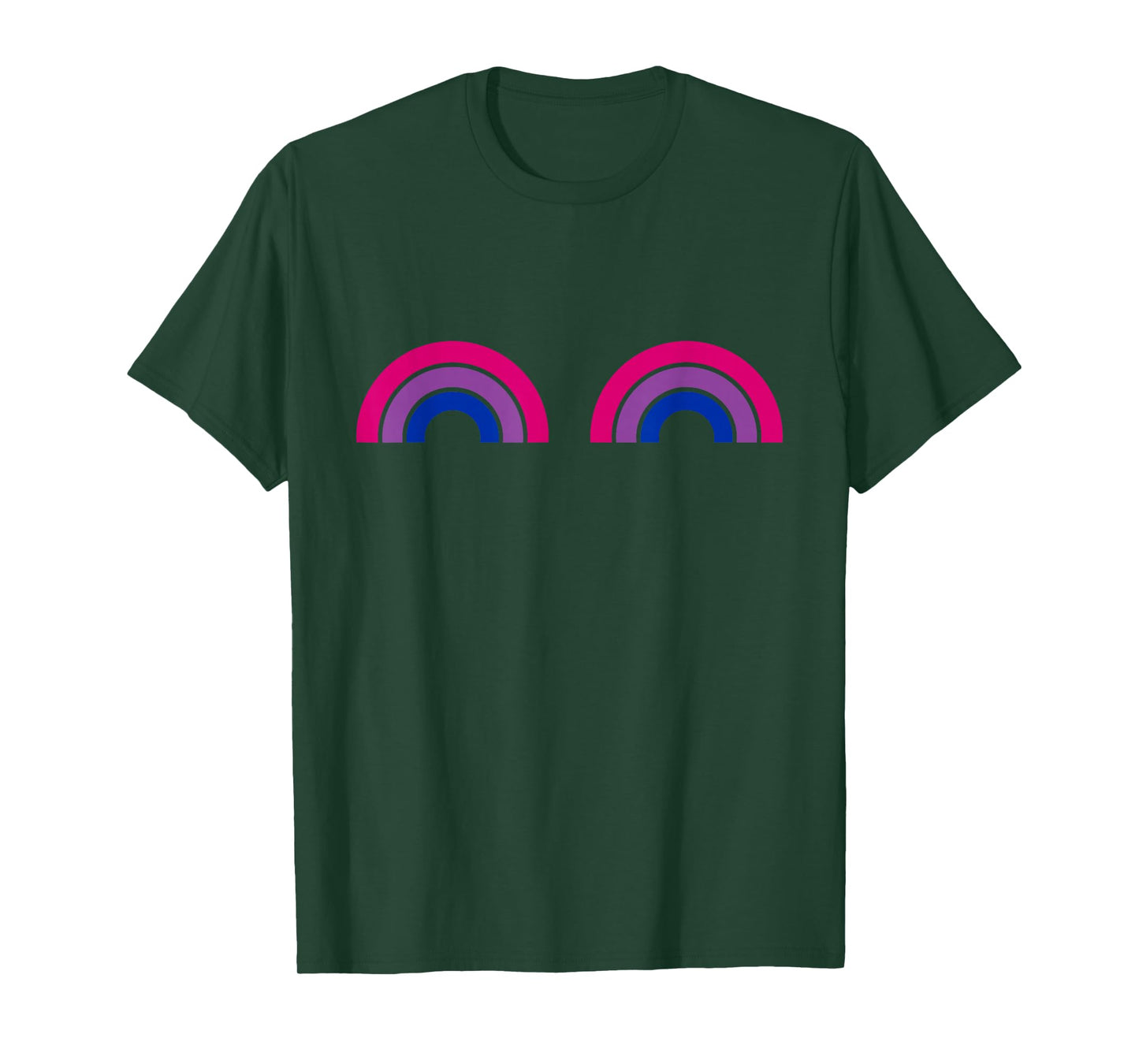 Bisexual Rainbow Boobs - Funny Bi Pride - LGBT Pride T-Shirt