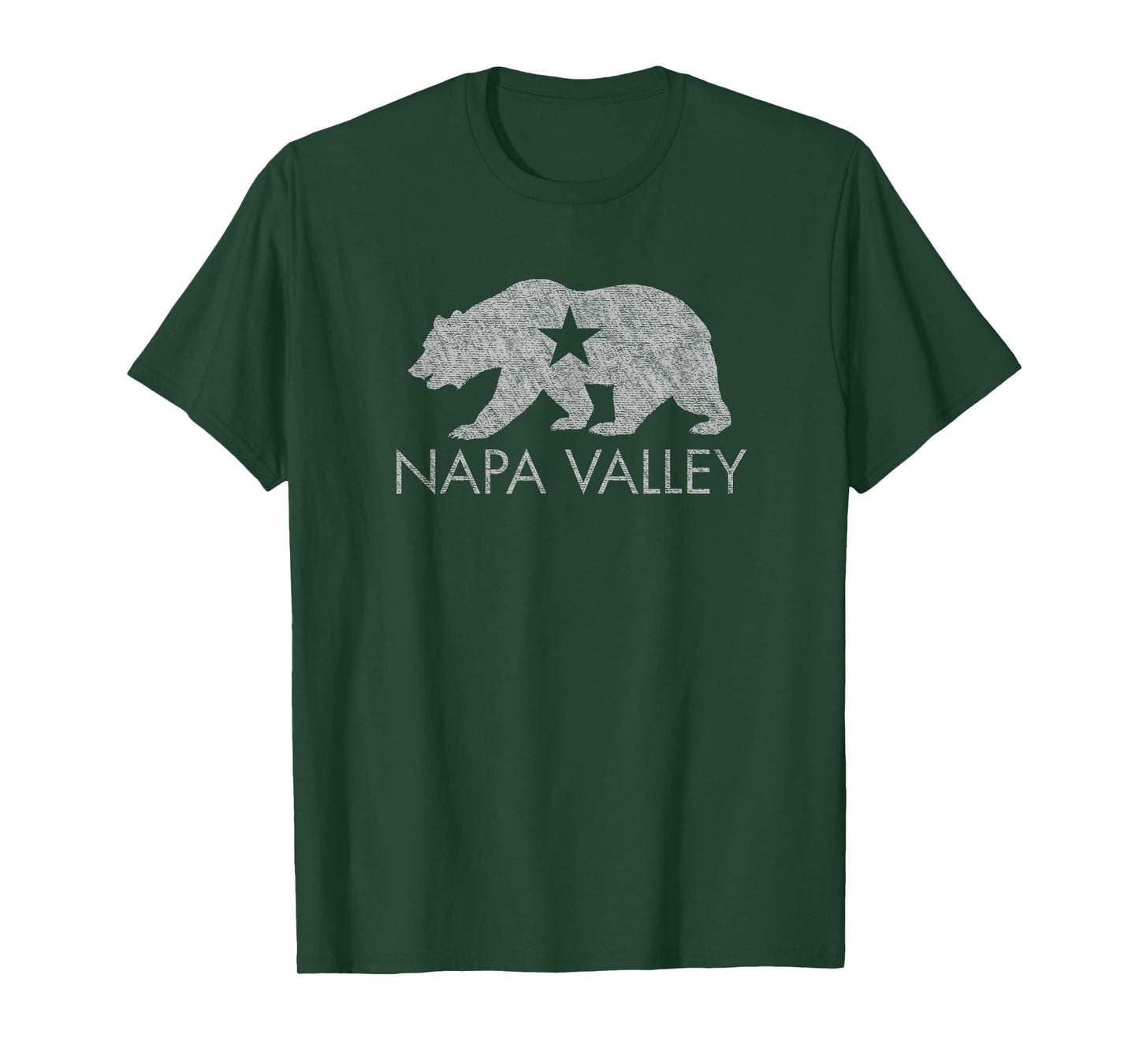Napa Valley Shirt- Distressed California Flag Design T-Shirt