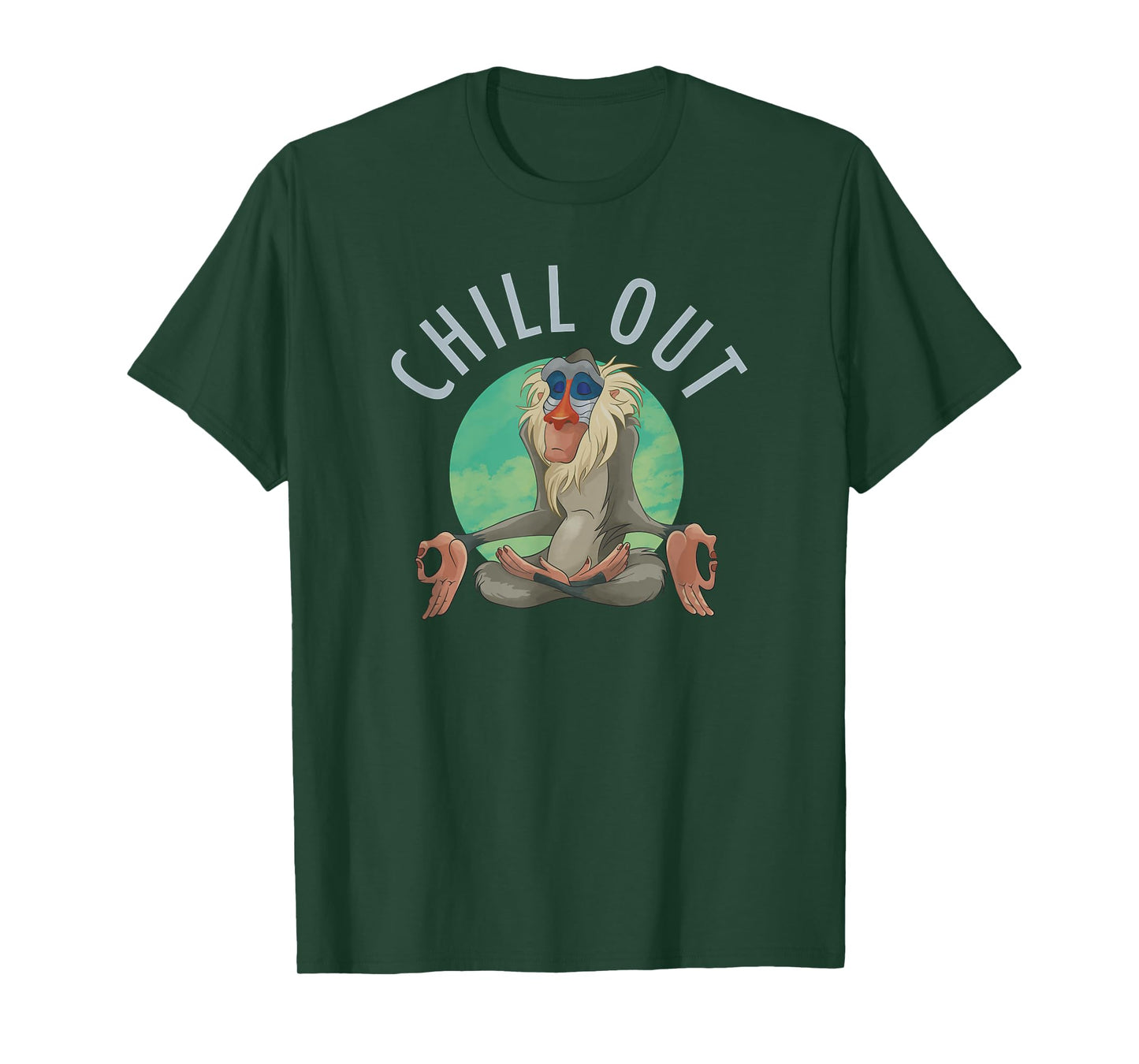 Disney The Lion King Rafiki Chill Out Meditation Logo T-Shirt