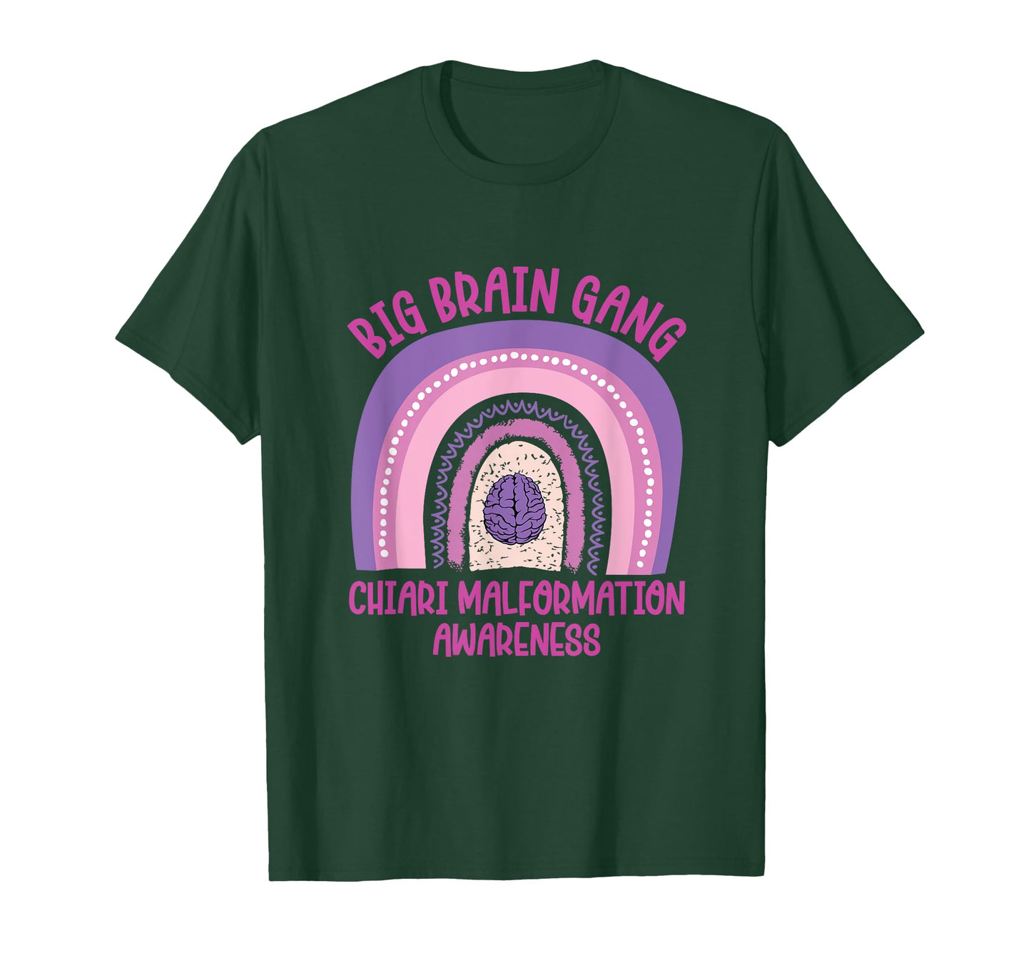 big brain gang Arnold Chiari Malformation awareness T-Shirt