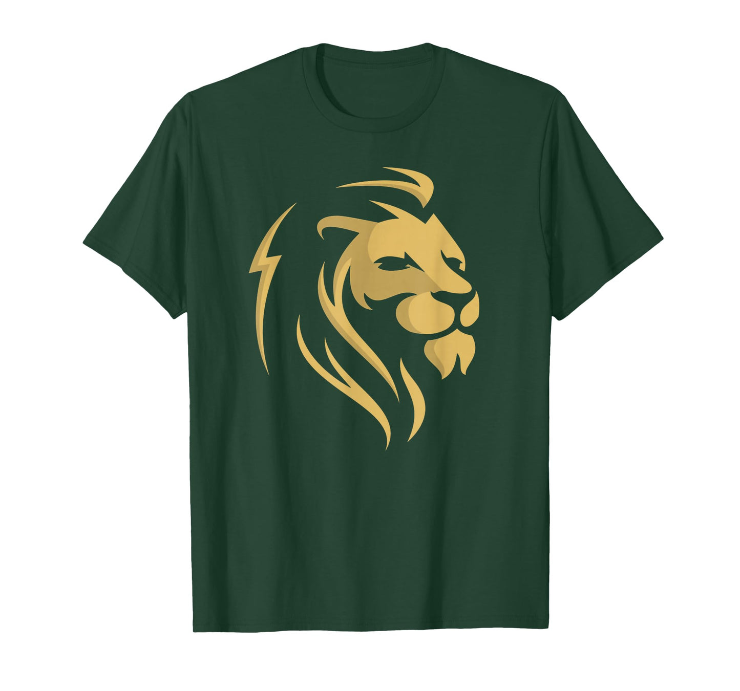 Gold Lion Head Logo for Boy Girl Kids T-Shirt