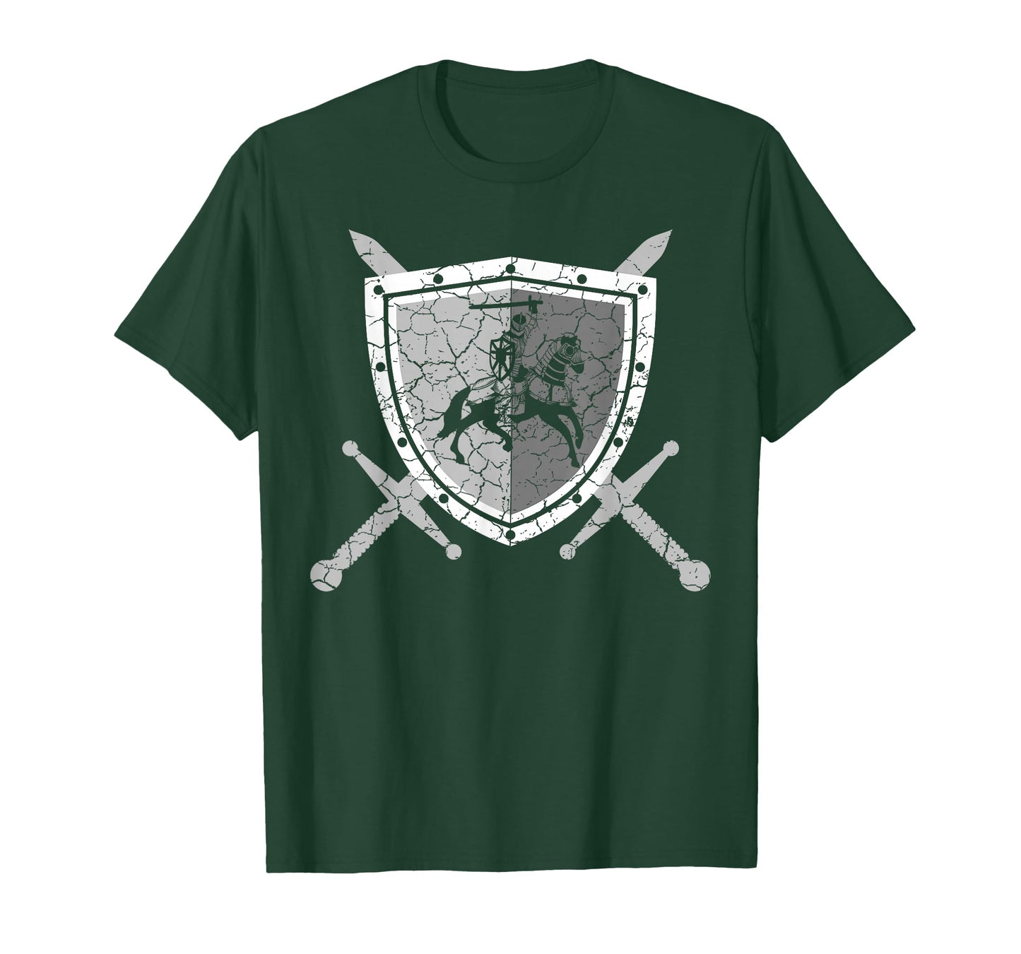 Knight Armor with Lions on The Breastplate Medieval Knight T-Shirt Small