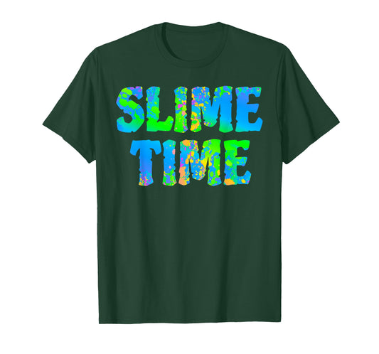 Slime Time T Shirt Funny Trendy Blue Kids Boys Girls Gift T-Shirt