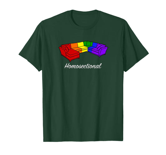 Homosectional - Gay Pride - Rainbow - Funny t-shirt T-Shirt