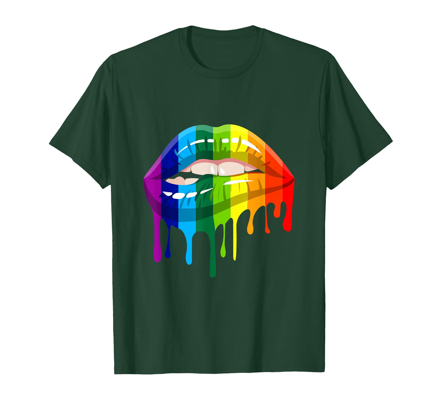 LGBT Rainbow Lip Gay Pride T-Shirt