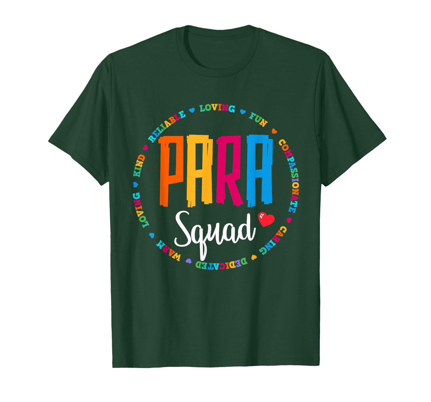 Para Squad Paraprofessional Teacher Educator Assistant Team T-Shirt