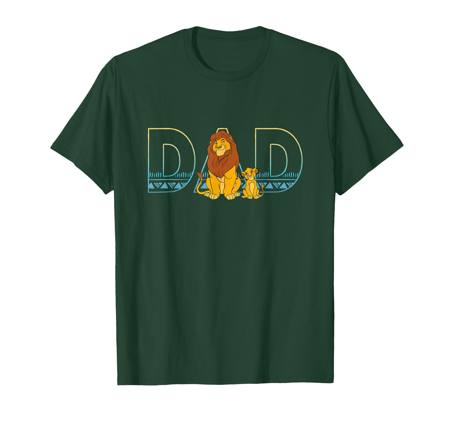 Disney The Lion King Simba and Mufasa Dad T-Shirt