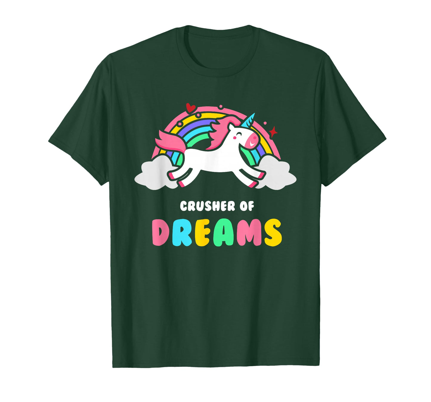 Depressing Shirt by Unicorns - Crusher Of Dreams T-Shirt