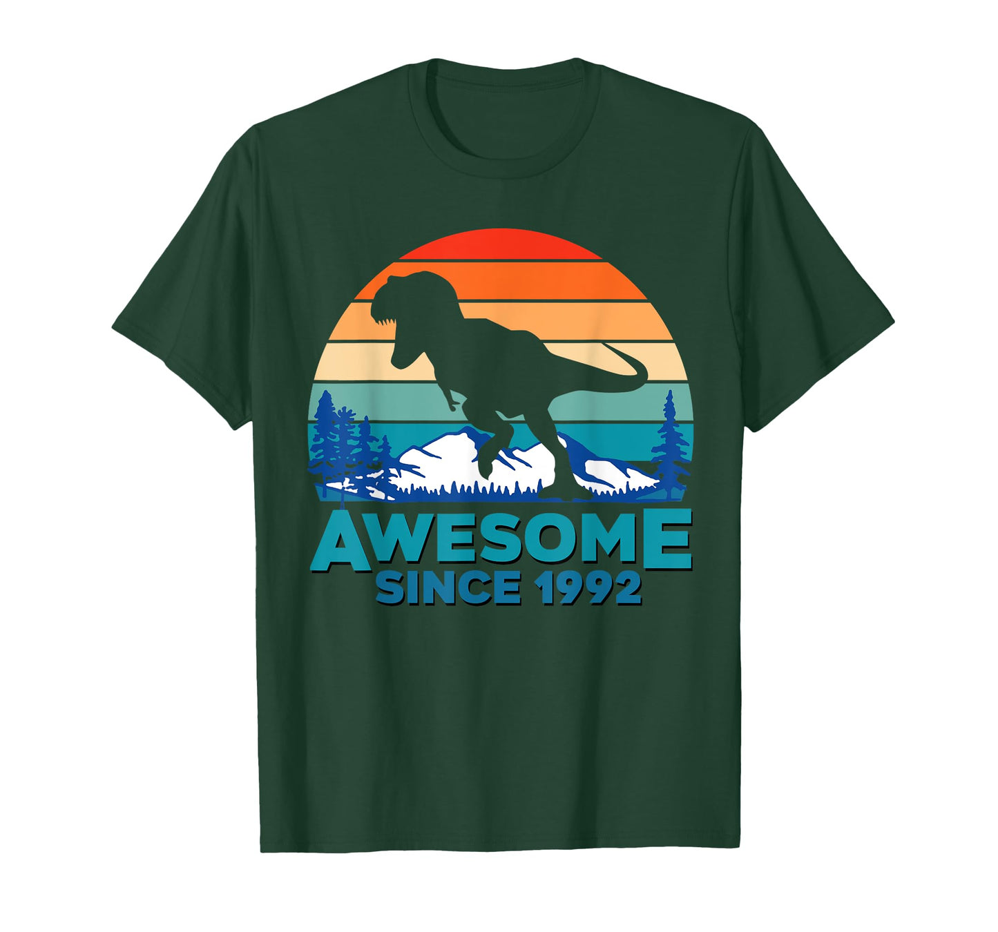 Awesome Since 1992 T-Shirt 28 Years Old Dinosaur Gift T-Shirt