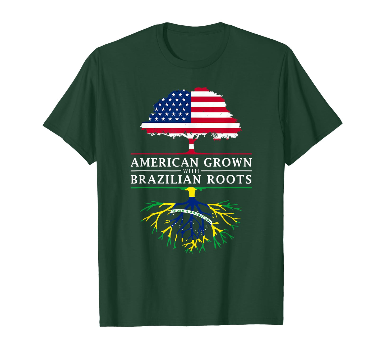 American Grown with Brazilian Roots - Brazil T-Shirt