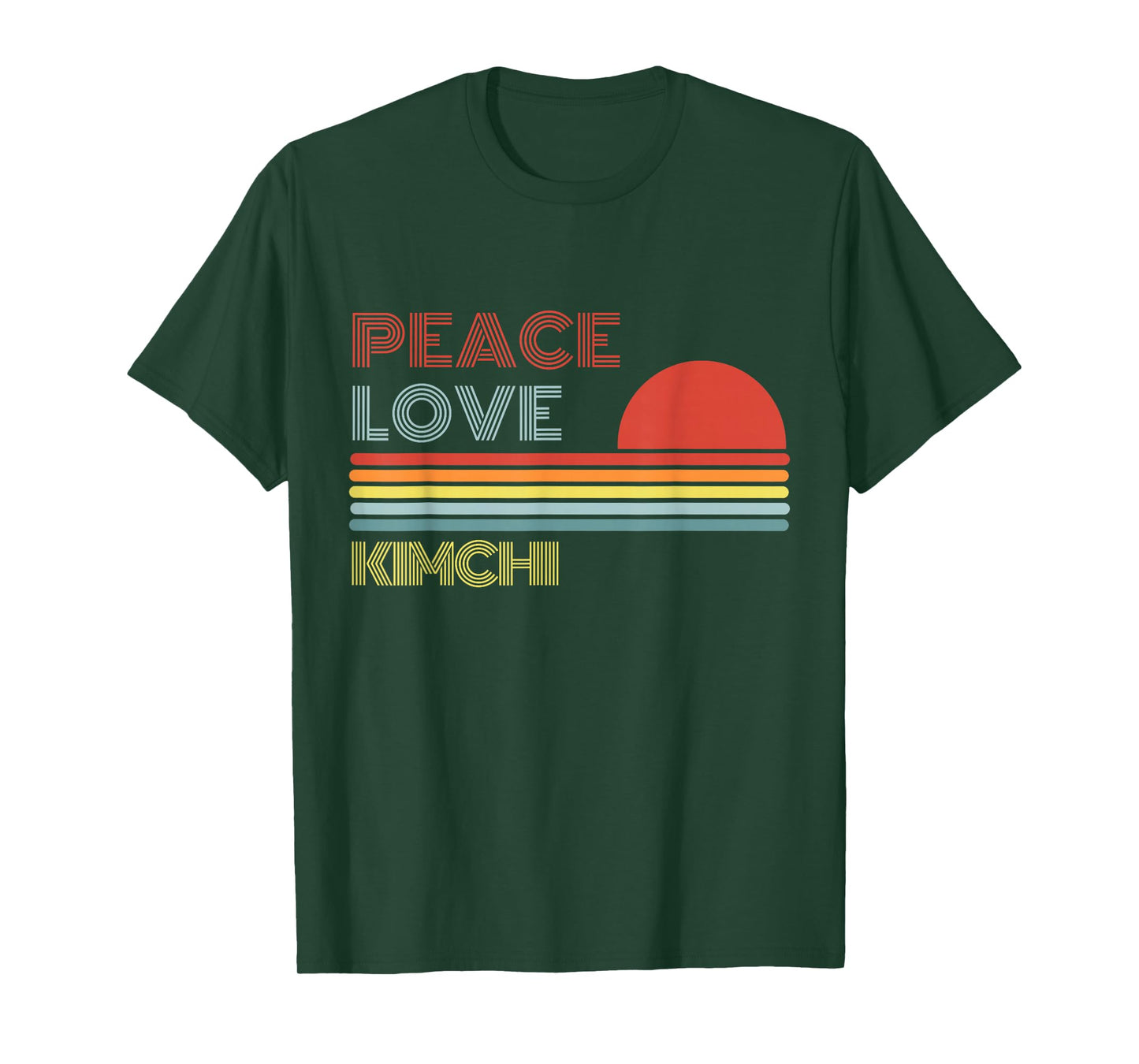 Peace Love Kimchi Retro Vintage T-Shirt