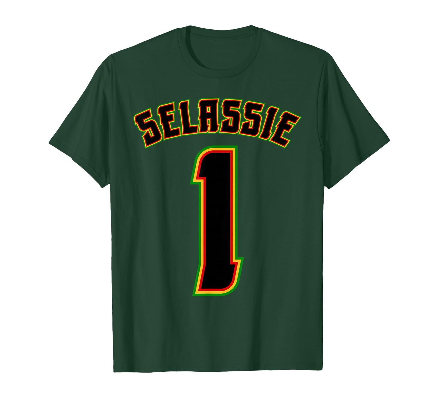 Haile Selassie 1st Jersey Jah Ras Tafari Roots Reggae Rasta T-Shirt