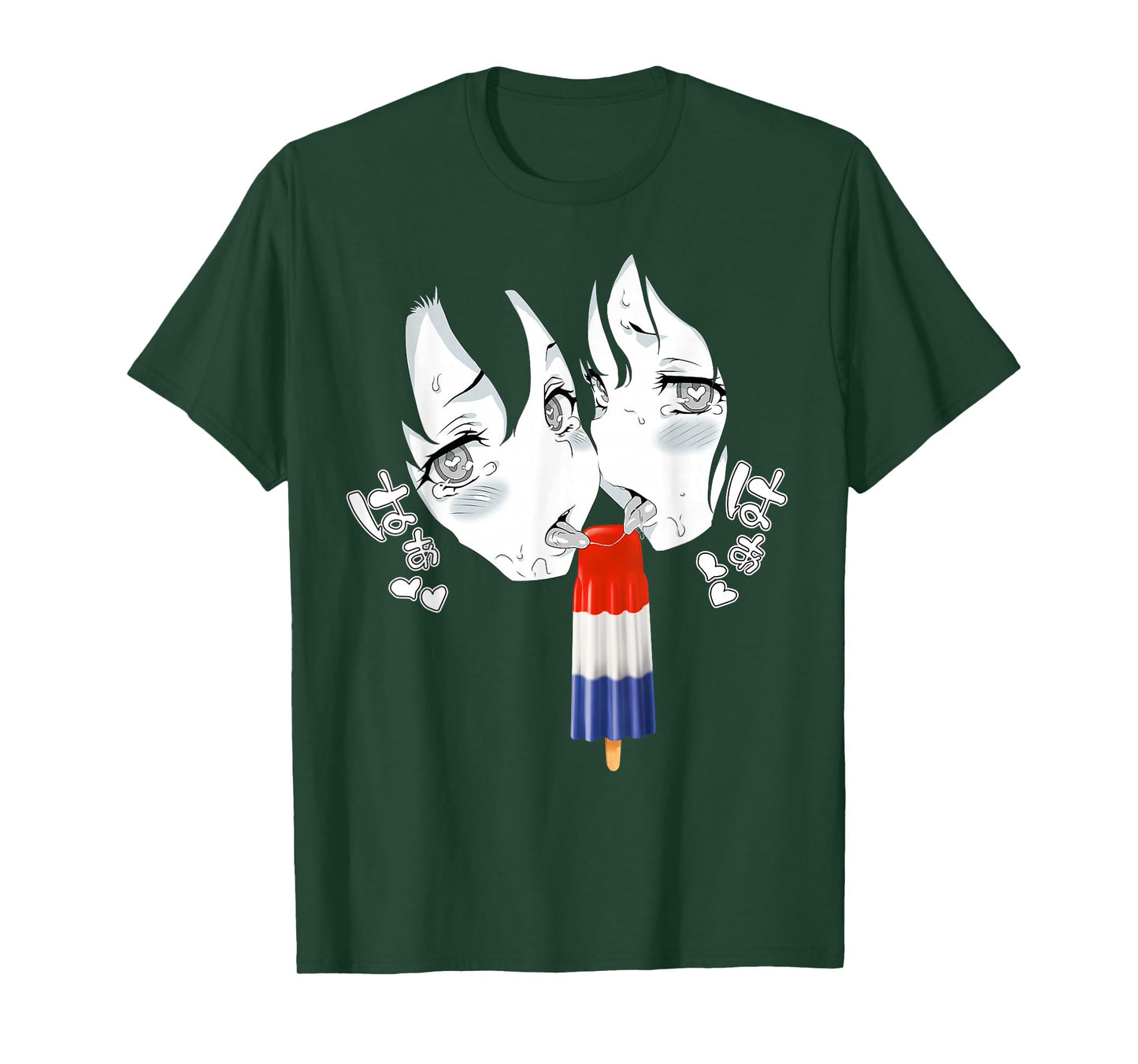 Ahegao Face Tee Anime Manga Hentai Popsicle Apparel T-Shirt