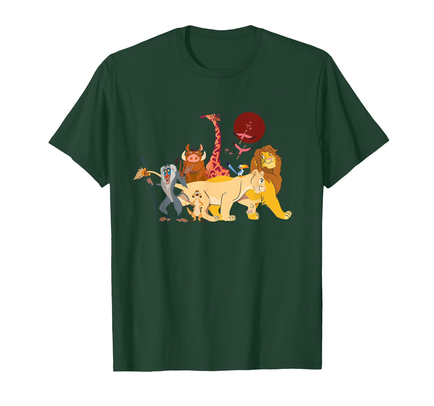 Disney The Lion King Simba Nala Timon Pumbaa Animal Family T-Shirt