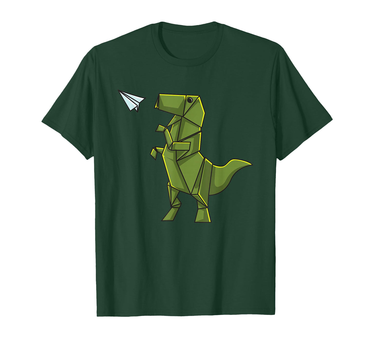 Origami Dinosaur Shirt - Origami T-Rex Flying Paper Airplane T-Shirt