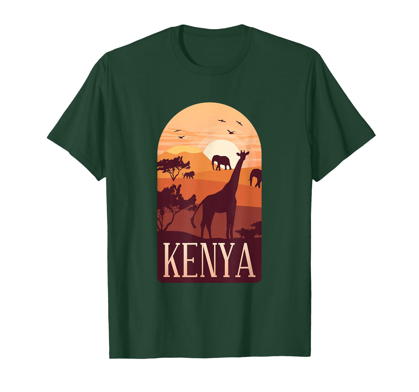Kenya Love of Wilderness African Life Safari in Kenya Retro T-Shirt