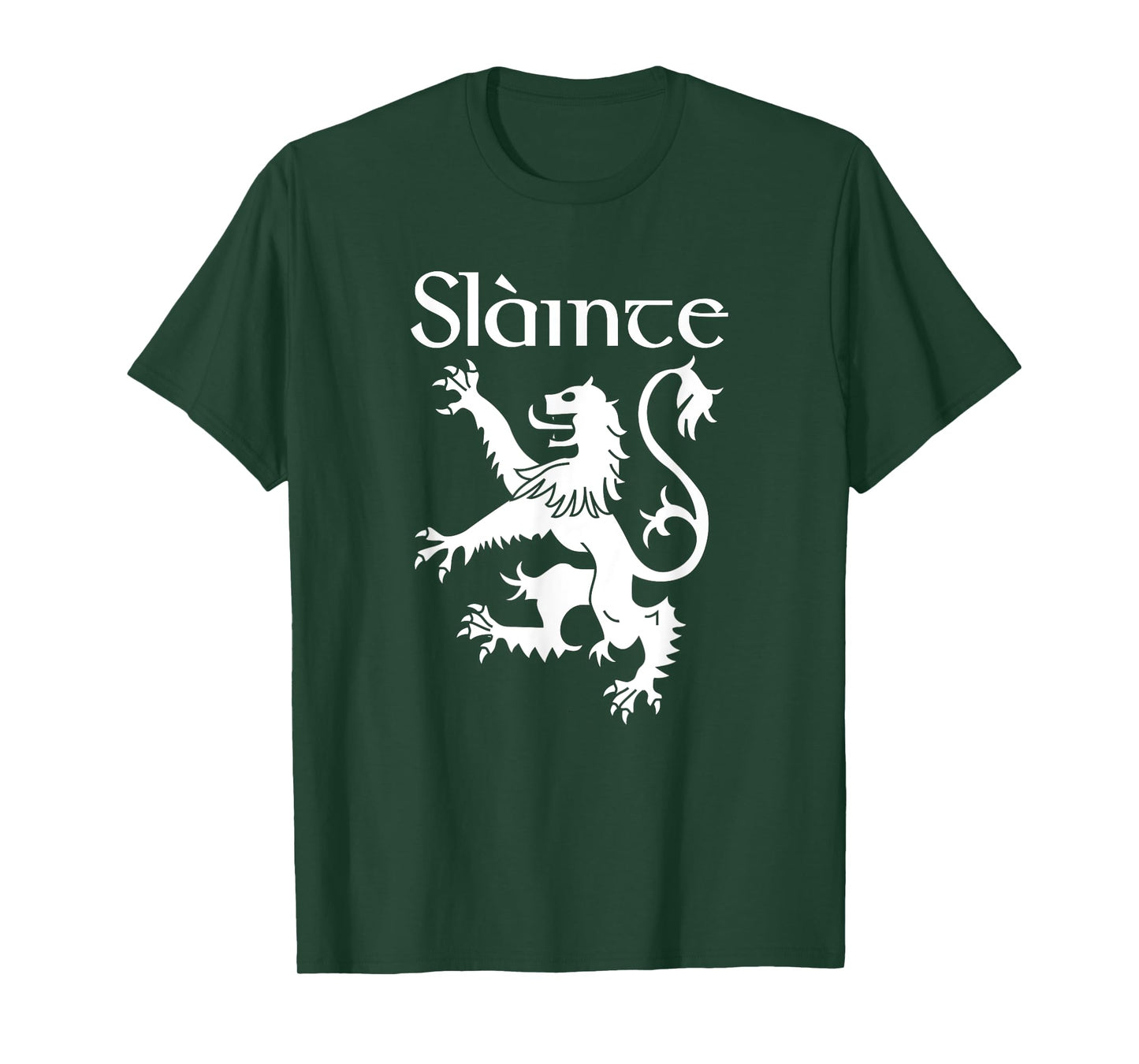 Slainte Cheers In Scots Gaelic Shirt Scottish Lion Rampant T-Shirt