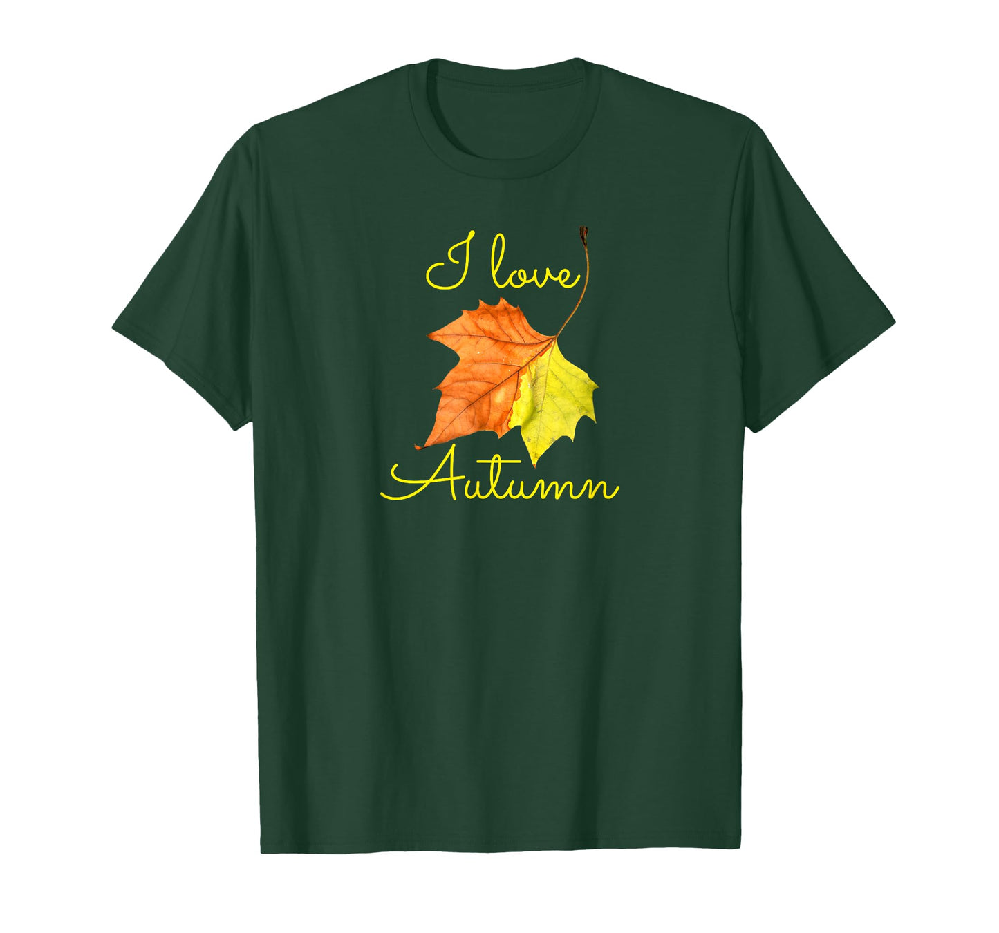 Fall Leaf T-Shirt, I Love Autumn Tee, Autumn Lovers Shirt T-Shirt
